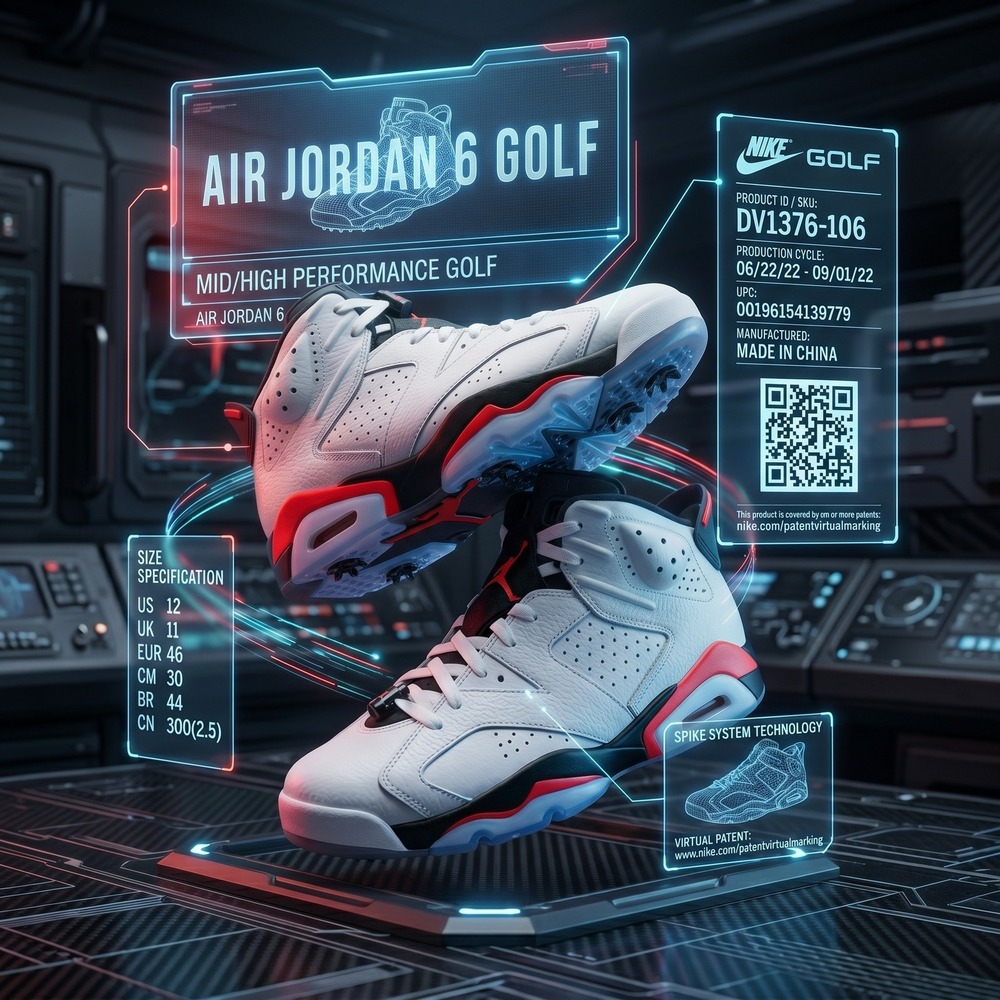 Jordan Air Jordan 6 Golf White Infrared DV1376-106 Size 12